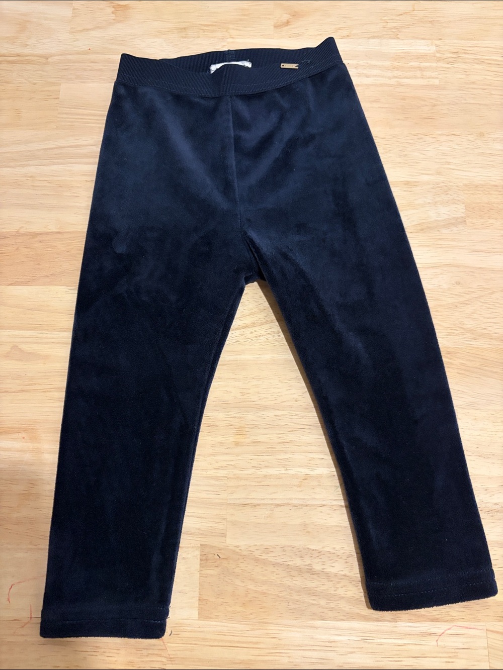 Mayoral Navy Blue Velour Toddler Leggings 18 Months